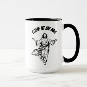 Mug Venez Chez Moi Bro Funny Jesus Christian Bible Caf