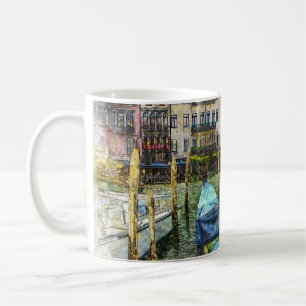 Mug Venise Colorée Scène de peinture de gondole Italie