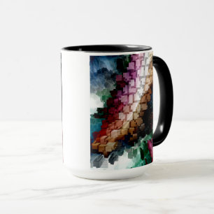 Mug Vent foncé centré sur le cube