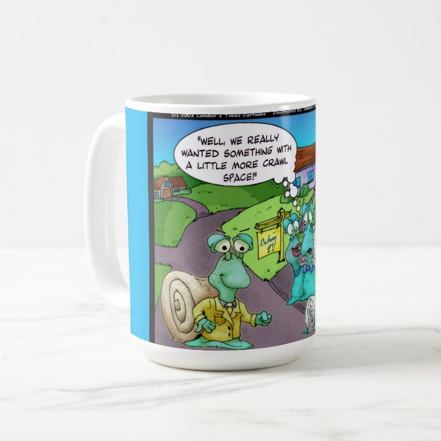 Mug Ventes immobilières escargot Cadeaux et objets de  (Devant gauche)