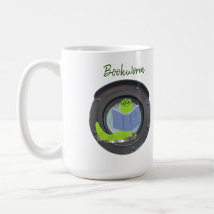 Mug Ver de livre dans un hublot