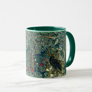 MUG VERDURE, ANIMAUX FORESTIERS, RAVÉS EN FLORAL VERT