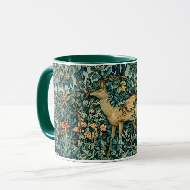 Mug VERDURE, LES ANIMAUX FORESTIERS FONT Noël Floral (Devant gauche)