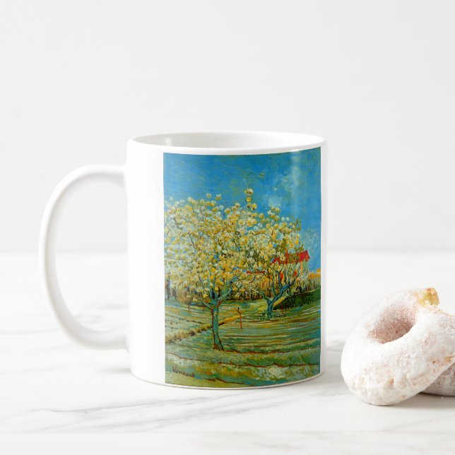 Mug Verger en fleurs par Vincent van Gogh (Avec donut)