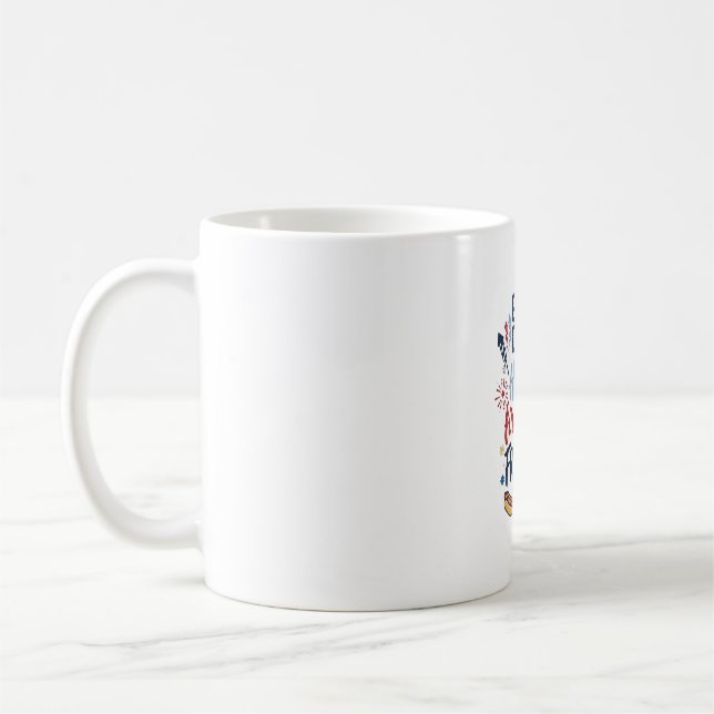 Mug Vérification des invités patriotiques Feux d'artif (Gauche)