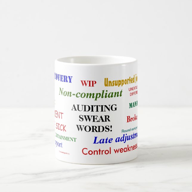 Mug Vérification des jurons mots Cruel drôle Auditeur  (Centre)