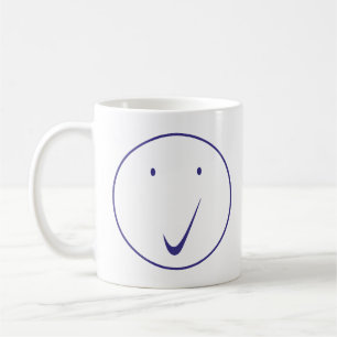 Mug Vérifier la face - Tick, Transp/Blue.