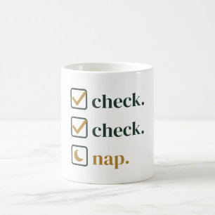 Mug Vérifier Vérifier Liste de contrôle de la sieste H