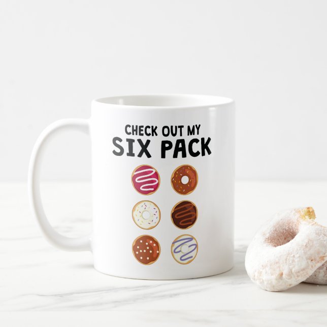 Mug Vérifiez ma forme physique drôle de beignet de (Avec donut)