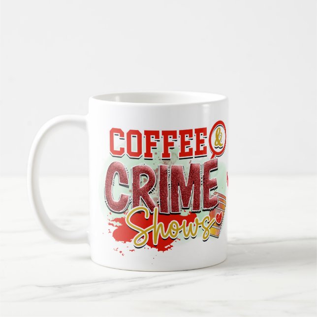 Mug Véritable crime Jeu de sang éclaboussure Meurtre M (Gauche)