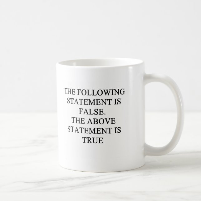 Mug véritable proverbe faux de logique (Droite)