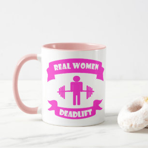 Mug Véritables Femmes Lever de la mort Barbell Poids