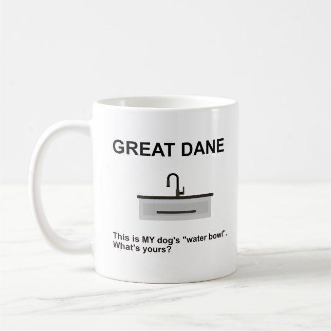 Mug Vérité amusante du bol d'eau à grande couche (Gauche)