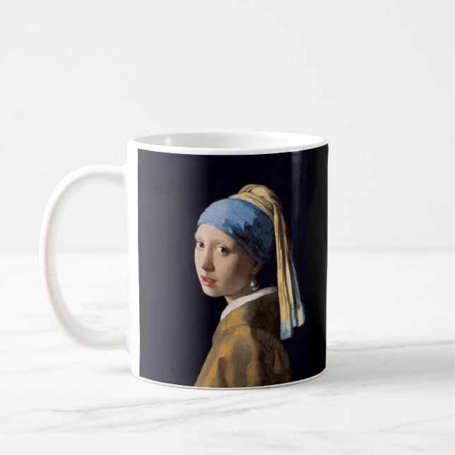 Mug Vermeer Fille au Perle d'Oreille Beaux-Arts (Gauche)