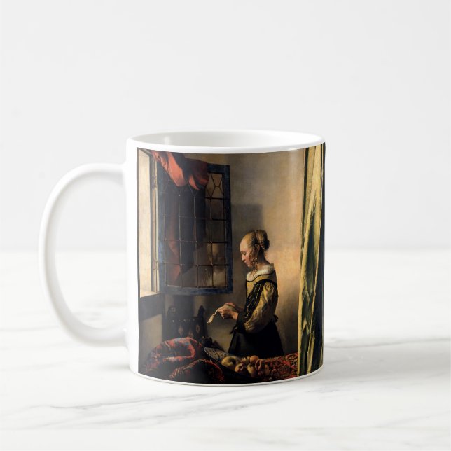 Mug Vermeer - Fille lisant une lettre à une fenêtre ou (Gauche)