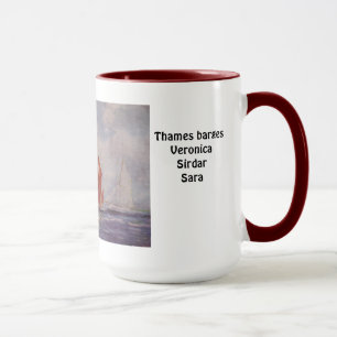 Mug Veronica Sirdar Sara de péniches de la Tamise