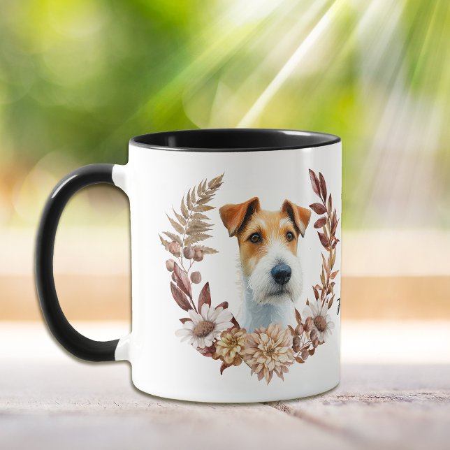 Mug Verraie d'automne du chien Fox Terrier (Créateur téléchargé)