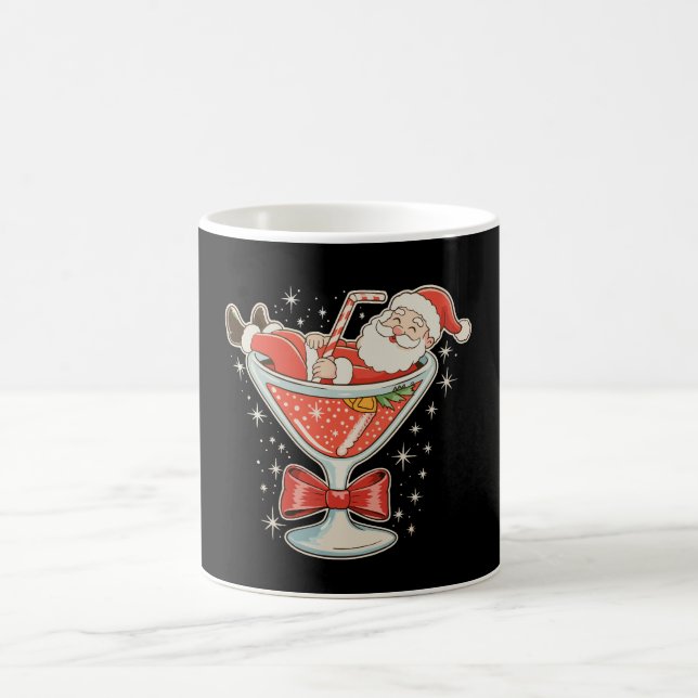 Mug Verre à Martini Santa Hot Mess Noël Xmas (Centre)