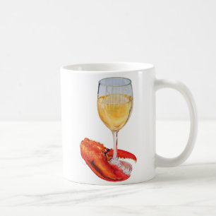 Mug Verre à vin et agneau de homard