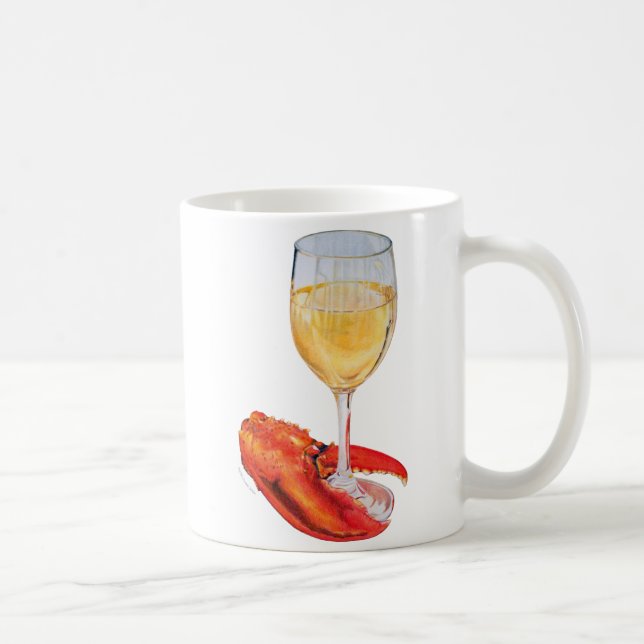 Mug Verre à vin et agneau de homard (Droite)