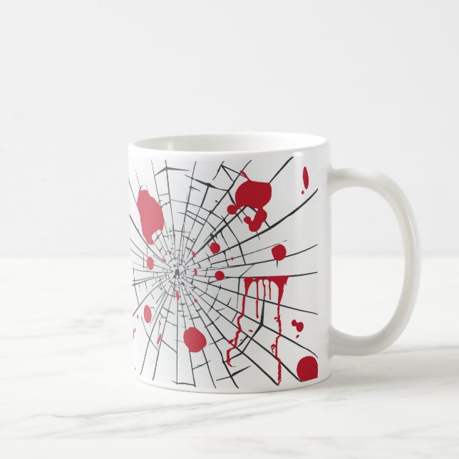 Mug verre brisé d'halloween (Droite)
