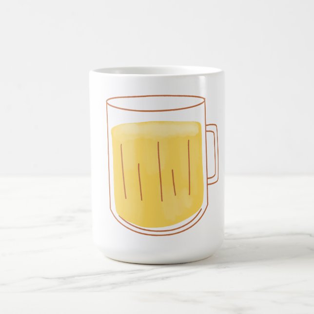 Mug Verre de bière plein (Centre)