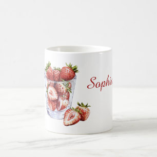 Mug Verre de fraises de fruits rouges
