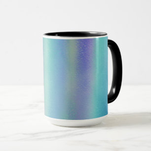 Mug Verre Dichroïque Rainbow Colours Art
