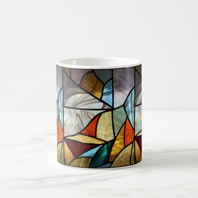 Mug Verre multicolore Abstrait (Centre)