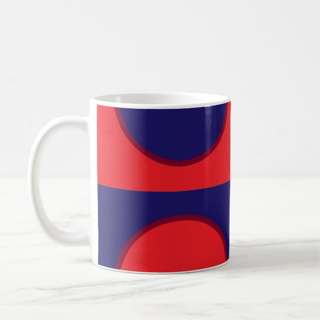 Mug Verre rouge et bleu (8066) (Gauche)