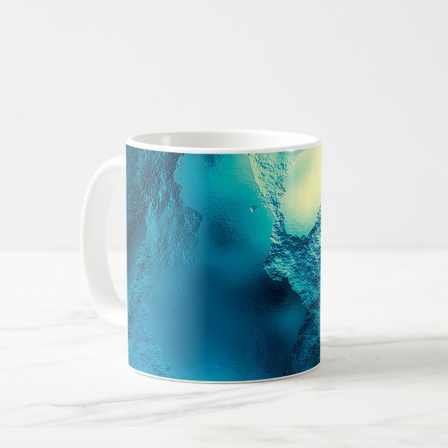 Mug Verre turquoise (Devant gauche)