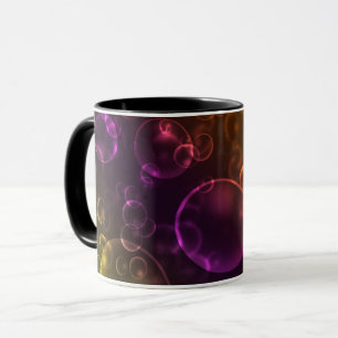 Mug Verres bleus, bokeh
