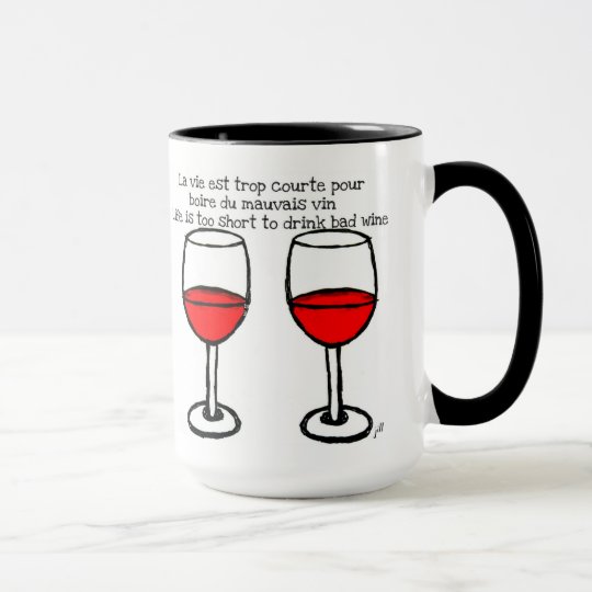 Mug Verres De Vin Rouge Avec La Citation Zazzle Fr