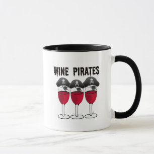 MUG VERRES DE VIN ROUGE DE PIRATES DE VIN ET COPIE DE