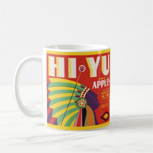 Mug vers 1930 Hi Yu Apples crate étiquette print