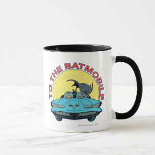 Mug Vers Batmobile - Icône Distressed