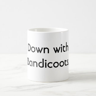 Mug Vers le bas avec des Bandicoots.