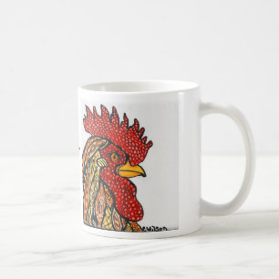 Mug Vers le haut de avec les poulets