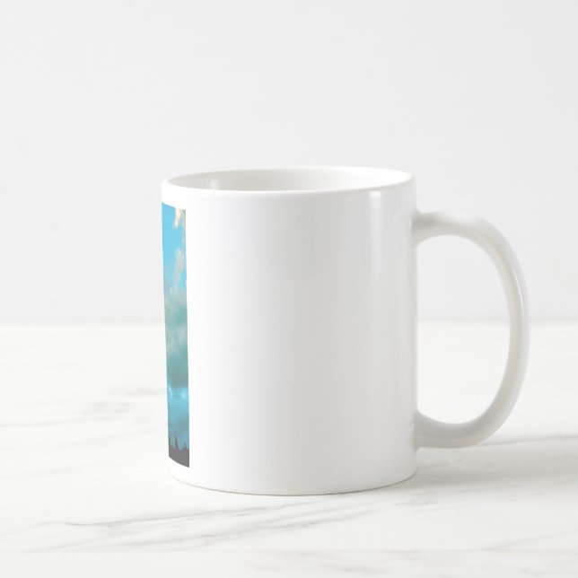 Mug Vers le haut de dans les nuages (Droite)
