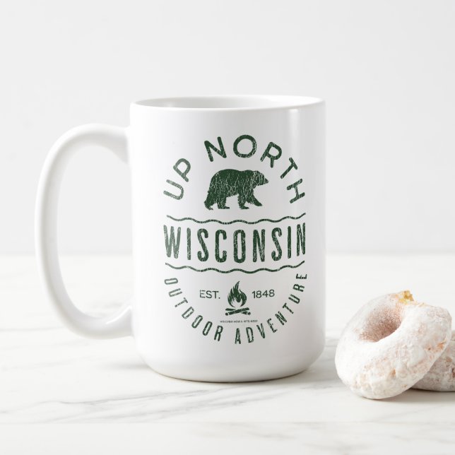 Mug Vers le nord du Wisconsin (Avec donut)