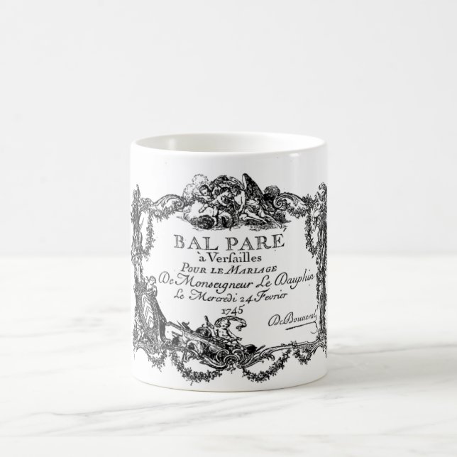 Mug Versailles - Billet d'entrée du mariage - 1745 (Centre)