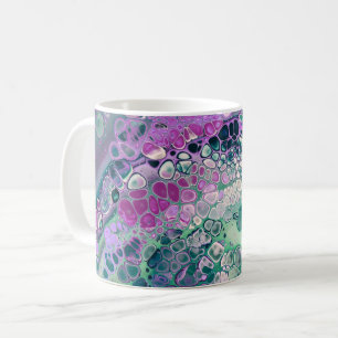 Mug Verse acrylique sirène, Cool coloré Abstrait