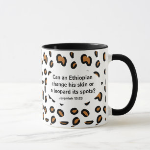 Mug Verse biblique amharique et anglaise