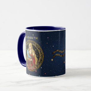 Mug Verseau Symbole du zodiaque du porteur d'eau pour