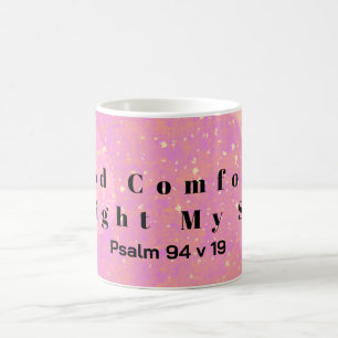 Mug Verset Bible Pink Yellow Enourdissant La Bible