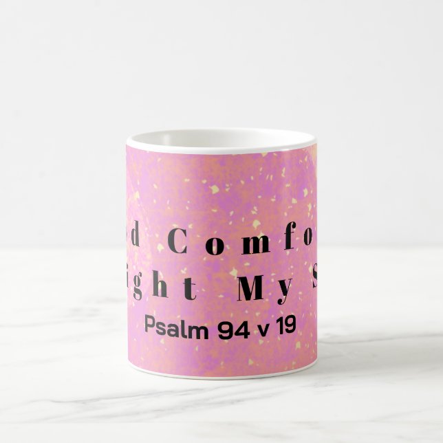 Mug Verset Bible Pink Yellow Enourdissant La Bible (Centre)