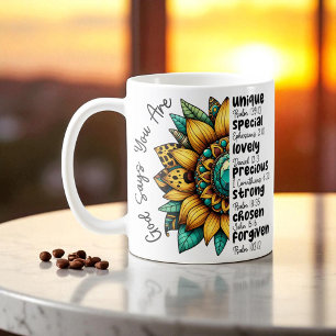 Mug Verset biblique chrétien personnalisé pardonné