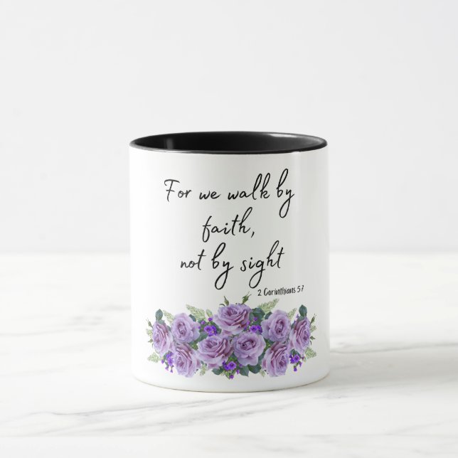 Mug Verset biblique chrétienne inspirant (Centre)
