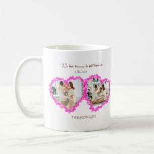 Mug Verset biblique de la Saint-Valentin : 1 Jean 4:19