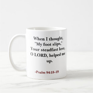 Mug verset biblique personnalisé chrétien
